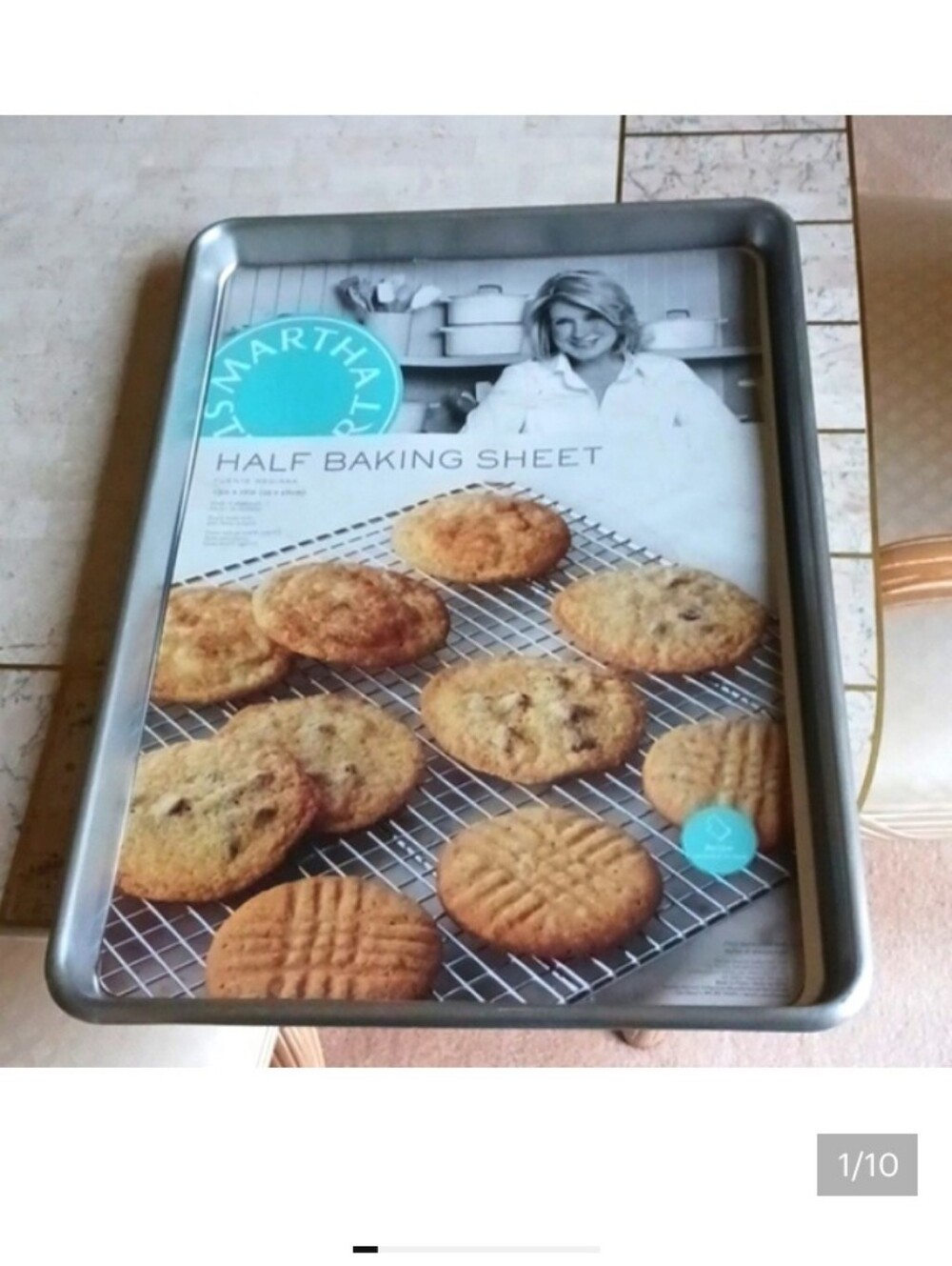 Baking sheet Pan,,Martha Stewart,, from macys ,aluminum Constuction, New - Picture 8 of 8